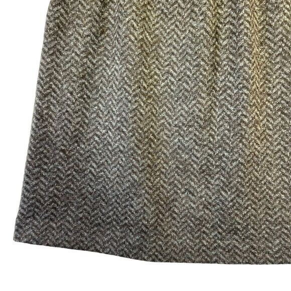 J. Crew Wool Blend Mini Brown Skirt  With Pockets Size 6 - Picture 12 of 16